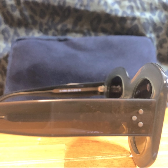 Celine Square Round Grey Clear Sunglasses Rare - Picture 7 of 7